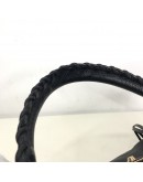 BALENCIAGA Medium Classic City Handbag with Shoulder Strap in Black Arena Lambskin – GHW (Recoloured)
