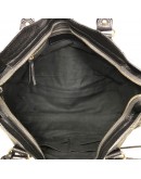 BALENCIAGA Medium Classic City Handbag with Shoulder Strap in Black Arena Lambskin – GHW (Recoloured)