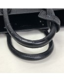 YVES SAINT LAURENT Sac De Jour Handbag with Shoulder Strap in Black Crocodile Embossed Leather – SHW