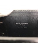 YVES SAINT LAURENT Sac De Jour Handbag with Shoulder Strap in Black Crocodile Embossed Leather – SHW