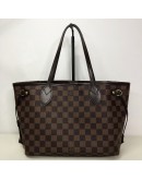 LOUIS VUITTON Damier Ebene Neverfull PM Tote Bag in Red Inner Lining – GHW (Year 2011)