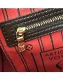 LOUIS VUITTON Damier Ebene Neverfull PM Tote Bag in Red Inner Lining – GHW (Year 2011)