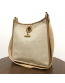 HERMES Vespa PM in Beige Toile Canvas & Camel Leather – GHW