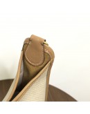HERMES Vespa PM in Beige Toile Canvas & Camel Leather – GHW