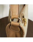 HERMES Vespa PM in Beige Toile Canvas & Camel Leather – GHW