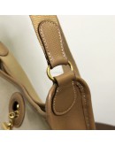 HERMES Vespa PM in Beige Toile Canvas & Camel Leather – GHW