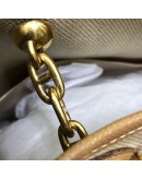 HERMES Vespa PM in Beige Toile Canvas & Camel Leather – GHW