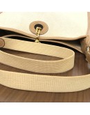 HERMES Vespa PM in Beige Toile Canvas & Camel Leather – GHW