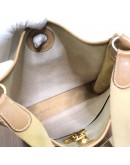HERMES Vespa PM in Beige Toile Canvas & Camel Leather – GHW