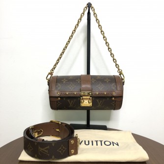 LOUIS VUITTON Monogram Papillon Trunk with Chain & Strap – GHW