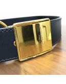 CHRISTIAN DIOR 30 Montaigne Box Bag in Blue Oblique Jacquard with Shoulder Strap