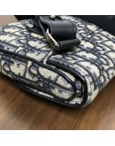 CHRISTIAN DIOR Mini Saddle Belt Bag in Blue Oblique Jacquard – SHW (Year 2020)