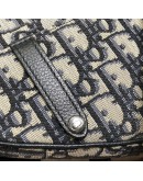 CHRISTIAN DIOR Mini Saddle Belt Bag in Blue Oblique Jacquard – SHW (Year 2020)