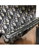 CHRISTIAN DIOR Mini Saddle Belt Bag in Blue Oblique Jacquard – SHW (Year 2020)
