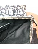 CHRISTIAN DIOR Mini Saddle Belt Bag in Blue Oblique Jacquard – SHW (Year 2020)