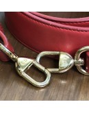CHRISTIAN DIOR Small Lady Dior Handbag with ABC Shoulder Strap in Red Cannage Lambskin – GHW