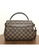 LOUIS VUITTON Damier Ebene Croisette Handbag with Shoulder Strap – GHW (Year 2018)