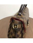 LOUIS VUITTON Damier Ebene Croisette Handbag with Shoulder Strap – GHW (Year 2018)