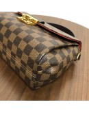 LOUIS VUITTON Damier Ebene Croisette Handbag with Shoulder Strap – GHW (Year 2018)