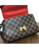 LOUIS VUITTON Damier Ebene Croisette Handbag with Shoulder Strap – GHW (Year 2018)