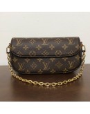 LOUIS VUITTON Monogram Wallet on Chain (WOC) Ivy Bag with Shoulder Strap & Chain – GHW (Microchip – June 2025)