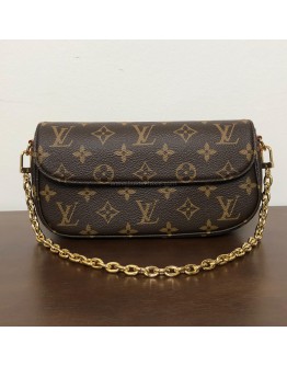 LOUIS VUITTON Monogram Wallet on Chain (WOC) Ivy Bag with Shoulder Strap & Chain – GHW (Microchip – June 2025)