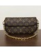 LOUIS VUITTON Monogram Wallet on Chain (WOC) Ivy Bag with Shoulder Strap & Chain – GHW (Microchip – June 2025)