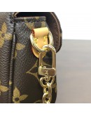 LOUIS VUITTON Monogram Wallet on Chain (WOC) Ivy Bag with Shoulder Strap & Chain – GHW (Microchip – June 2025)