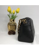 CHANEL Vintage CC Twist Logo Handbag in Black Lambskin – GHW