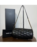 YVES SAINT LAURENT Monogram Small Sade Tube Bag in Black Lambskin – SHW (Year 2022)