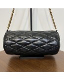YVES SAINT LAURENT Monogram Small Sade Tube Bag in Black Lambskin – SHW (Year 2022)