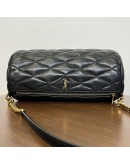 YVES SAINT LAURENT Monogram Small Sade Tube Bag in Black Lambskin – SHW (Year 2022)