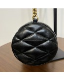 YVES SAINT LAURENT Monogram Small Sade Tube Bag in Black Lambskin – SHW (Year 2022)