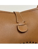 HERMES Evelyne GM 33 in Gold Brown Epsom Leather with Shoulder Strap – GHW (Stamp Circle Z – Year 1996)