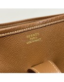 HERMES Evelyne GM 33 in Gold Brown Epsom Leather with Shoulder Strap – GHW (Stamp Circle Z – Year 1996)
