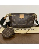 LOUIS VUITTON Monogram Multi Pochette Accessoires in Khaki – GHW (Year 2020)