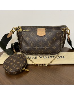 LOUIS VUITTON Monogram Multi Pochette Accessoires in Khaki – GHW (Year 2020)