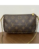 LOUIS VUITTON Monogram Multi Pochette Accessoires in Khaki – GHW (Year 2020)