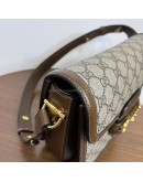 GUCCI Brown GG Supreme Horsebit 1955 Medium Shoulder Bag – GHW