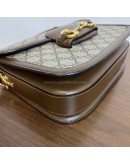 GUCCI Brown GG Supreme Horsebit 1955 Medium Shoulder Bag – GHW
