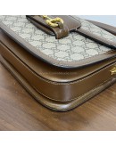 GUCCI Brown GG Supreme Horsebit 1955 Medium Shoulder Bag – GHW