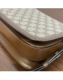GUCCI Brown GG Supreme Horsebit 1955 Medium Shoulder Bag – GHW