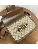 GUCCI Brown GG Supreme Horsebit 1955 Medium Shoulder Bag – GHW