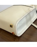 FENDI Mini Sunshine Shopper Mini Bag in Off White Calfskin with Shoulder Strap – GHW