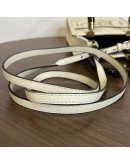 FENDI Mini Sunshine Shopper Mini Bag in Off White Calfskin with Shoulder Strap – GHW