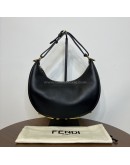 FENDI Fendigraphy Small Hobo Bag in Black Calfskin – GHW