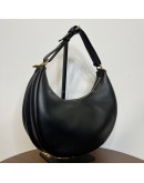 FENDI Fendigraphy Small Hobo Bag in Black Calfskin – GHW