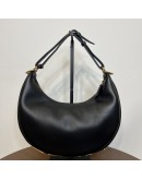 FENDI Fendigraphy Small Hobo Bag in Black Calfskin – GHW