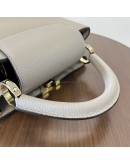 LOUIS VUITTON Capucines BB Taurillon Leather in Galet – GHW (Microchip – May 2023)