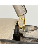 LOUIS VUITTON Capucines BB Taurillon Leather in Galet – GHW (Microchip – May 2023)